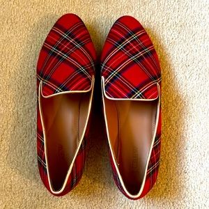 J Crew Factory NWOT Tartan Loafers (10.5)